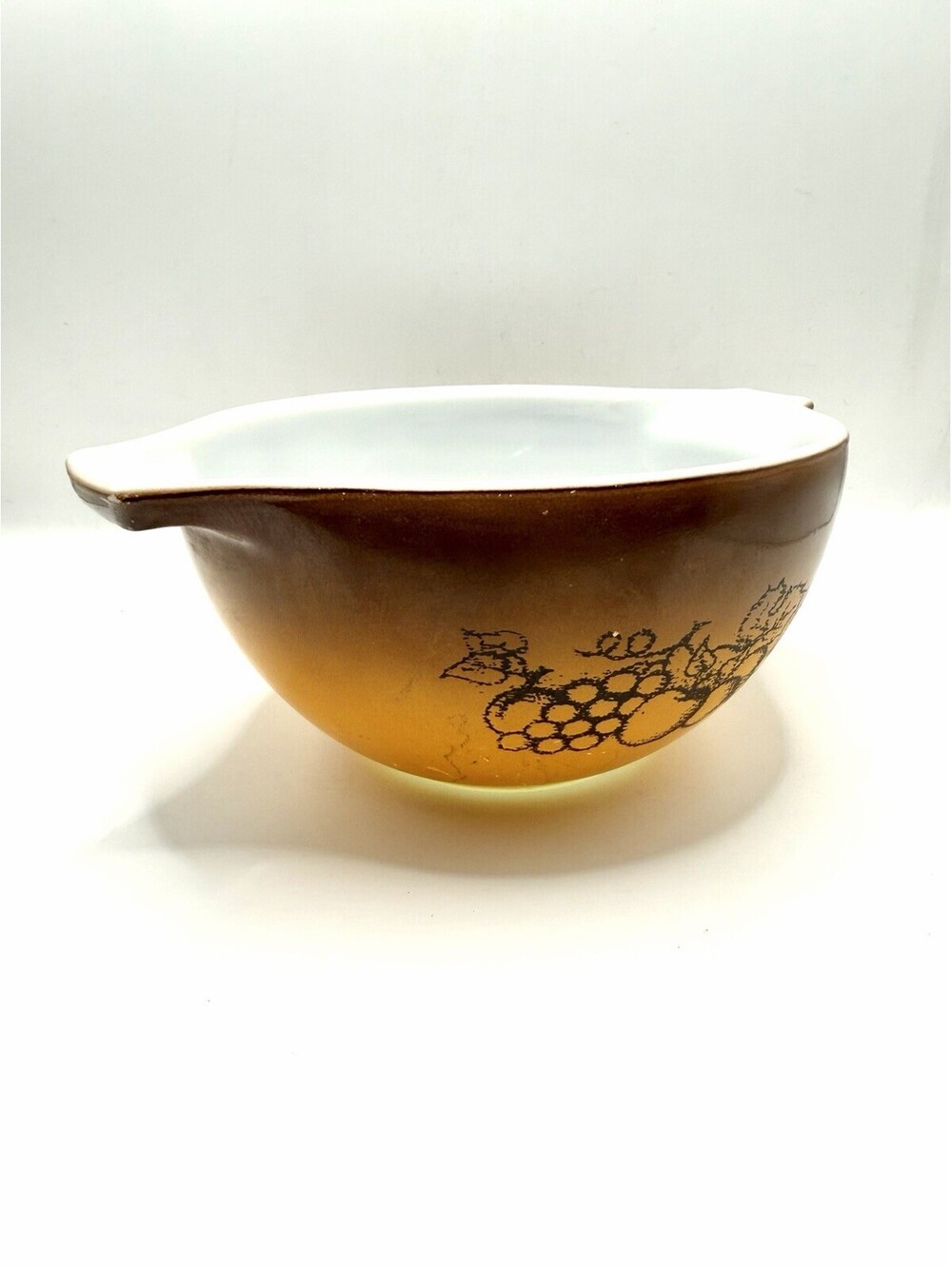 Vintage Pyrex Old Orchard Cinderella Nesting Mixing Bowl #441 1 1/2 pt. - Picture 3 of 8